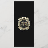 Gothic Ruins Floral Roses Wedding メニュー (裏面)