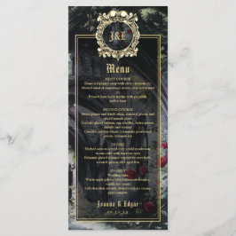 Gothic Ruins Floral Roses Wedding メニュー