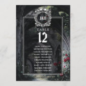Gothic Ruins Floral Table Number Seating Chart 招待状 (裏面)