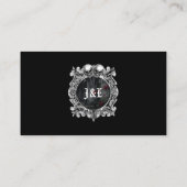 Gothic Ruins Roses Floral Wedding Details エンクロージャーカード (裏面)