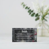 Gothic Ruins Roses Floral Wedding Details エンクロージャーカード (スタンド正面)