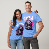Gothic Sad Girl Anime Japanese Cybergoth Vaporwave Tシャツ (ユニセックス)
