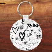 Gothic Seamless Pattern キーホルダー (正面)