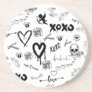 Gothic Seamless Pattern コースター