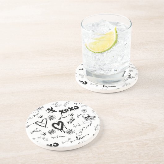 Gothic Seamless Pattern コースター (側面)