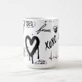 Gothic Seamless Pattern コーヒーマグカップ (中央)