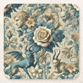 Gothic Serenade – Gothic Victorian スクエアペーパーコースター