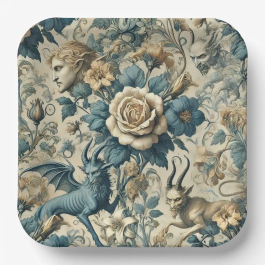 Gothic Serenade – Gothic Victorian ペーパープレート (正面)