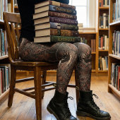 Gothic Shattered Stained Glass Dark Fantasy レギンス