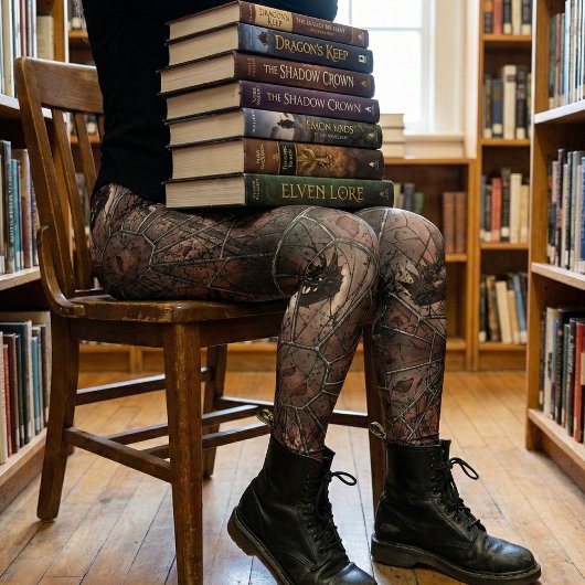 Gothic Shattered Stained Glass Dark Fantasy レギンス