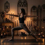 Gothic Shattered Stained Glass Dark Fantasy レギンス