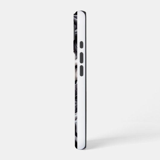 Gothic Skeleton Couple Phone Case iPhone 16ケース (左側面)