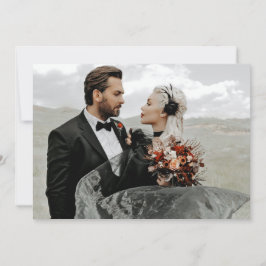 Gothic Skeleton Handsの結婚詳細情報カード 招待状