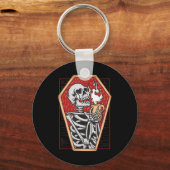 Gothic Skeleton in Cofine Mallゴシックハロウィーンエスト キーホルダー (正面)