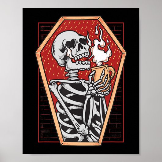 Gothic Skeleton in Cofine Mallゴシックハロウィーンエスト ポスター (正面)