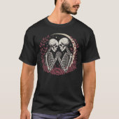 Gothic Skeleton Lovers T-Shirt Tシャツ (正面)