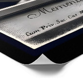 Gothic Skeleton Mezzotint Print 18th Century ポスター (角)