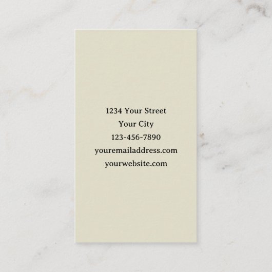 Gothic Skeleton On Beach 名刺 (裏面)