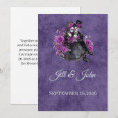 Gothic Skeleton Wedding Invitation 招待状 (正面/裏面)