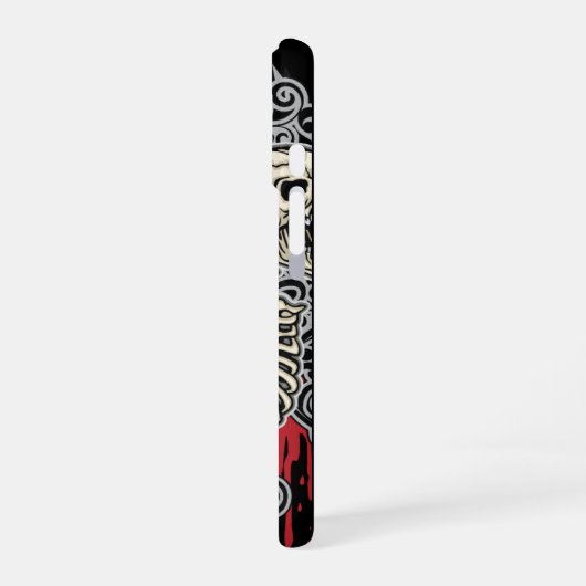 Gothic Skull & All-Seeing Eye  iPhone 16ケース (左側面)