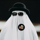 Gothic Skull and Pumpkin  缶バッジ