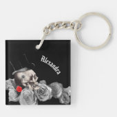 Gothic Skull and Roses  キーホルダー (裏面)