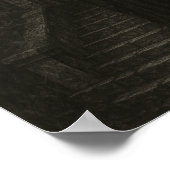 Gothic Skull and Tomb Poster ポスター (角)