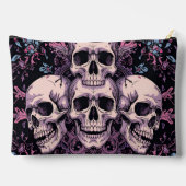 Gothic Skull & Bloom Accessory Pouch アクセサリーポーチ (裏面)