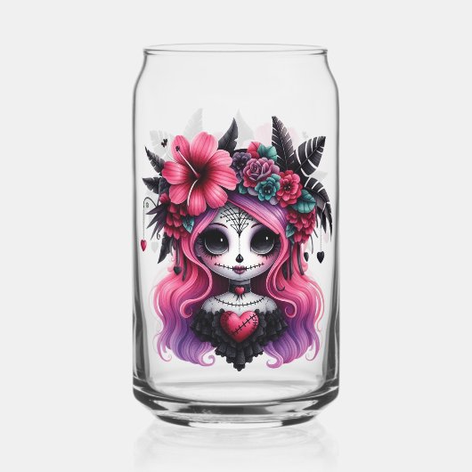 Gothic Skull Can Glass ガラス缶 (裏面)