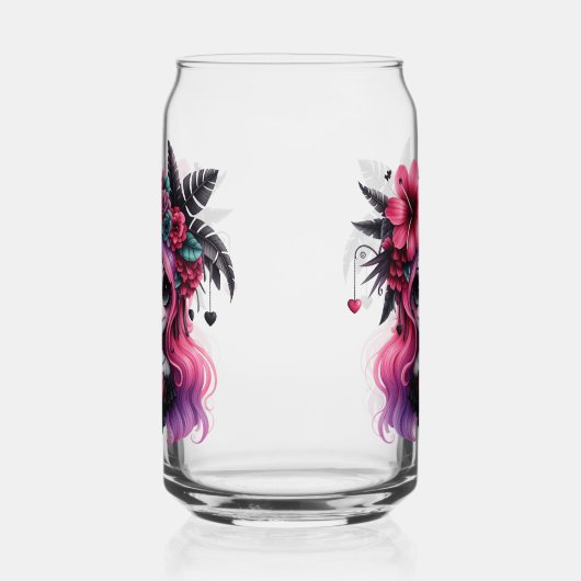 Gothic Skull Can Glass ガラス缶 (左)