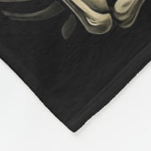 Gothic Skull Couple Flaming Heart Dark Romance Sty フリースブランケット (角)