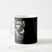 Gothic Skull F-Caw-F Crow Adult Humor Graphic コーヒーマグカップ (正面左)
