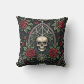 Gothic Skull Floral Celestial Pattern (3) クッション (正面)