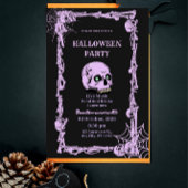 Gothic Skull Halloween Invitation  Dark & Elegant  招待状