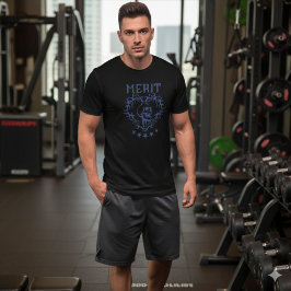 Gothic Skull MERIT Graphic Black T-Shirt トライブレンドＴシャツ