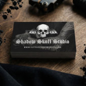 Gothic Skull Tattoo Artist Studio Photo QR Code  名刺