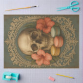Gothic Skull With Macarons Decoupage 薄葉紙 (クラフト)
