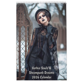 Gothic Souls & Steampunk Dreams – 2026 Calendar カレンダー