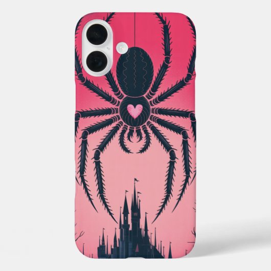 Gothic Spider Castle Silhouette Phone Case Case-Mate iPhoneケース (裏面)
