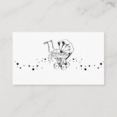 Gothic Spiderweb Diaper Raffle Baby Shower Insert  エンクロージャーカード (裏面)