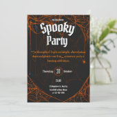 Gothic Spooky Halloween Party Invite 招待状 (スタンド正面)