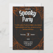 Gothic Spooky Halloween Party Invite 招待状 (裏面)