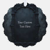 Gothic Square Frame Custom オーナメントカード (裏面)