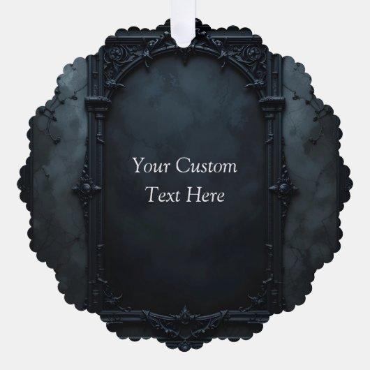 Gothic Square Frame Custom オーナメントカード (正面)