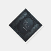 Gothic Square Frame  Wedding スタンダードカクテルナプキン (角)