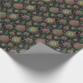 Gothic Stained Glass Christmas Ornament Wrapping ラッピングペーパー (角)