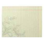 Gothic SteampunkフローラファンタジーLegal Notepad ノートパッド (正面)