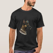 Gothic Steampunk Belgian Malinois Tシャツ (正面)