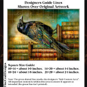 Gothic/Steampunk Raven With Antique Books ET5R 薄葉紙