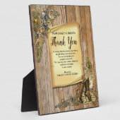 Gothic-Steampunk Thank You On Wood フォトプラーク (側面)